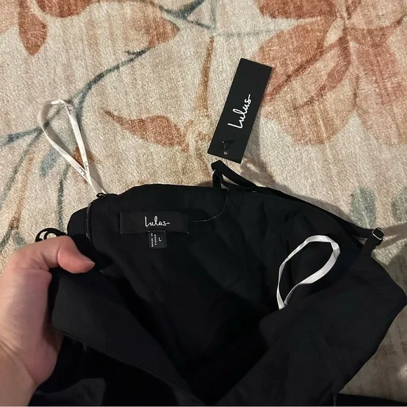 LULU’S Reinette Black Midi Dress - Picture 6 of 6